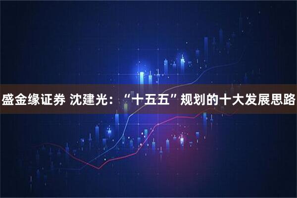 盛金缘证券 沈建光：“十五五”规划的十大发展思路